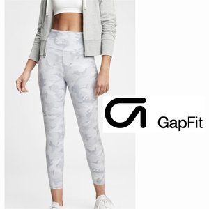 Gap Fit Gray Camo 7/8 Activewear Leggings Size Medium
